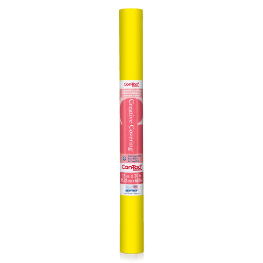 Con-Tact® Brand Creative Covering™ Yellow 18"X50'