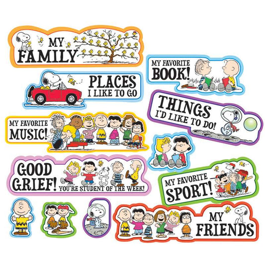 Peanuts Star Of The Week Mini Bulletin Board Set