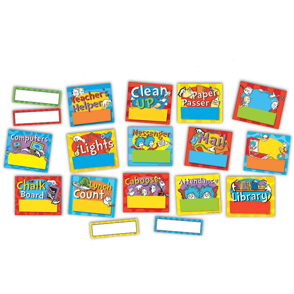 Dr. Seuss Standard Job Chart Mini Bulletin Board Set