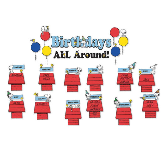 Peanuts Birthday Mini Bulletin Board Sets