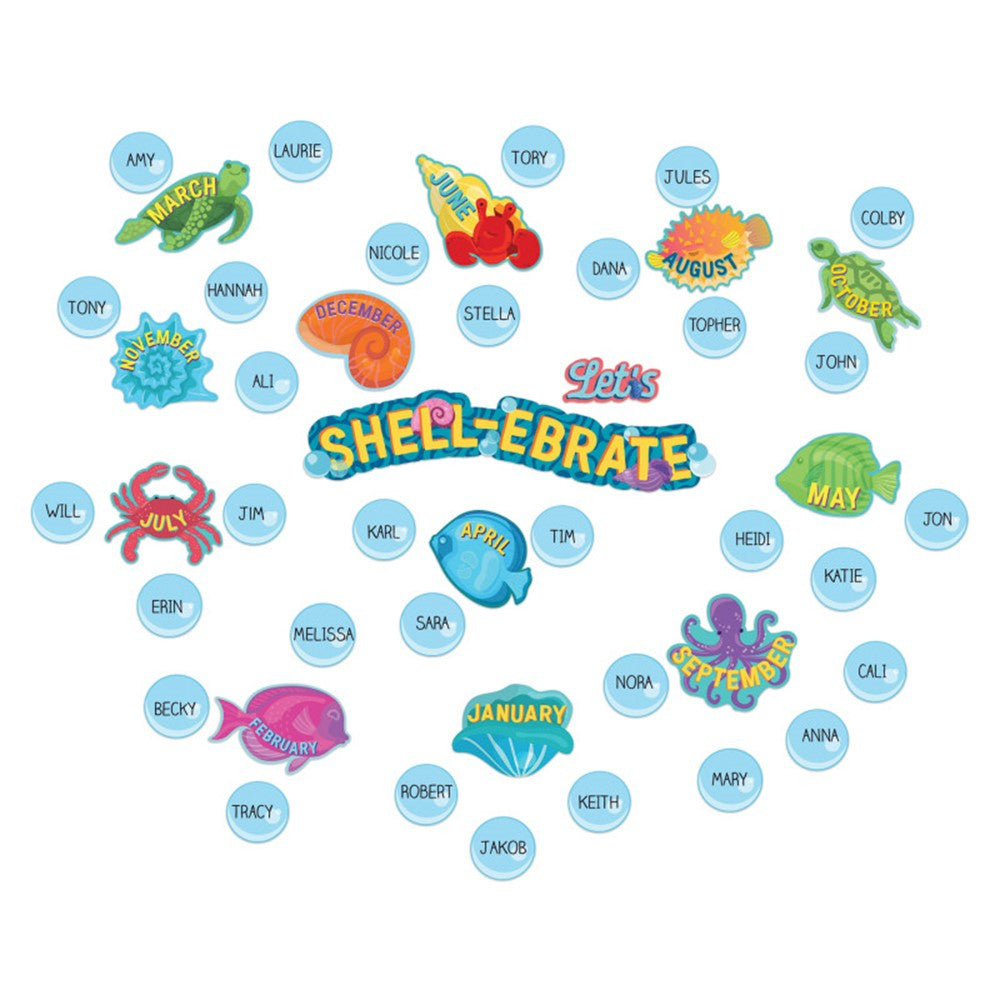 Seas the Day Let's Shell-ebrate Mini Bulletin Board Sets