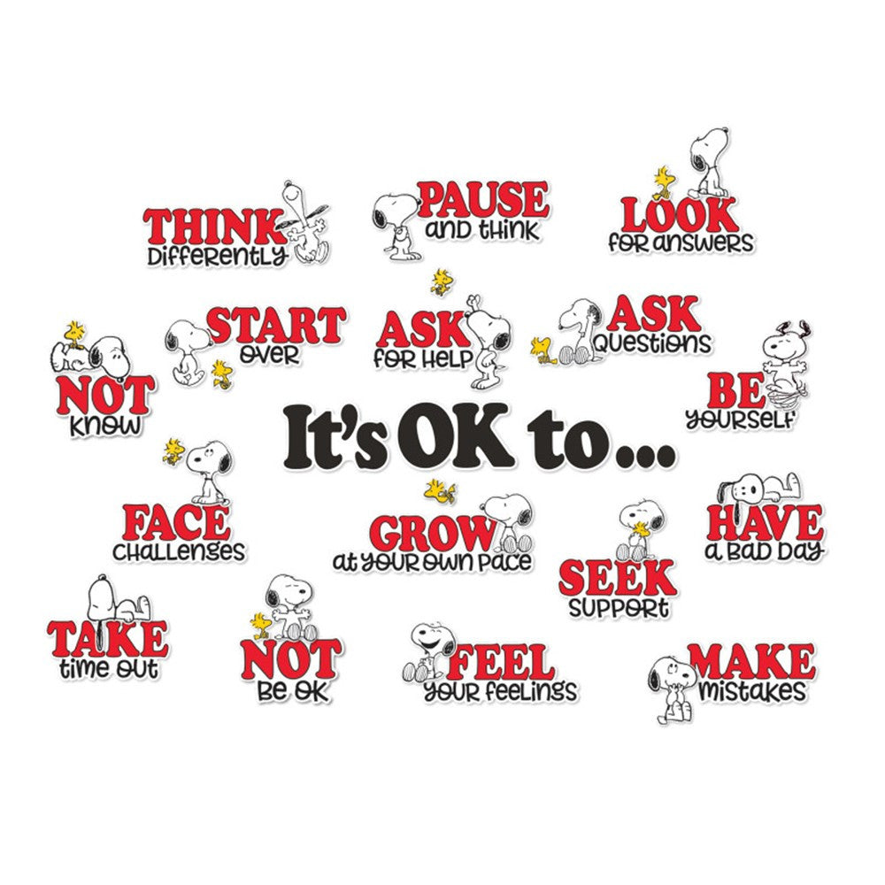 Peanuts Snoopy It's Ok to…Bulletin Board Sets