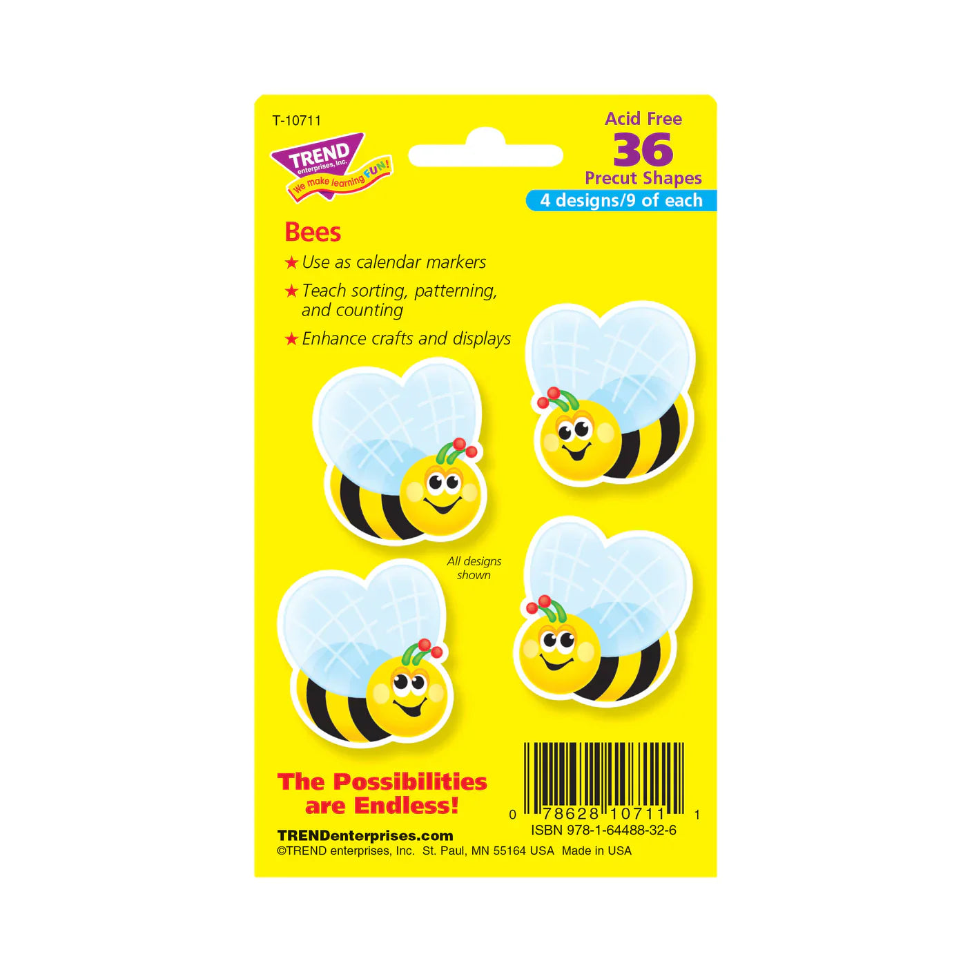 Bees Mini Accents Variety Pack, 36 ct