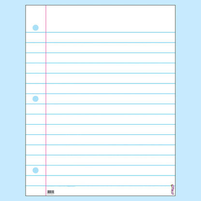 Notebook Paper Wipe-Off® Chart