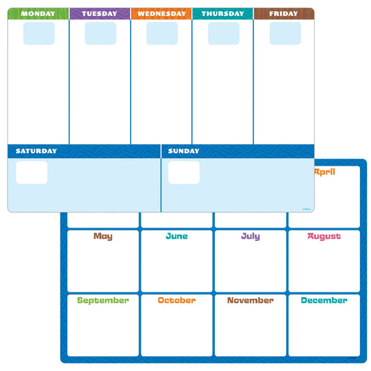 Reusable Planner Sheets Wipe-Off Learning Set