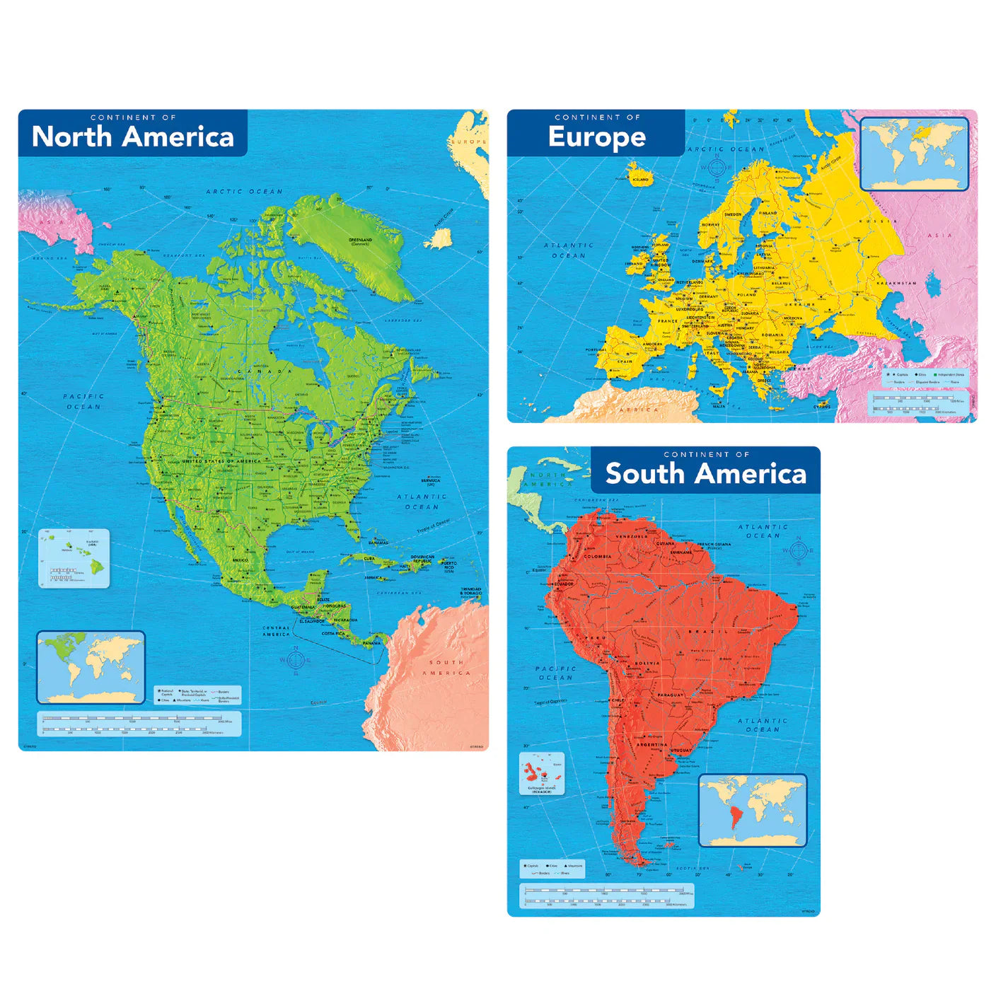 Continents of the World Learning Set