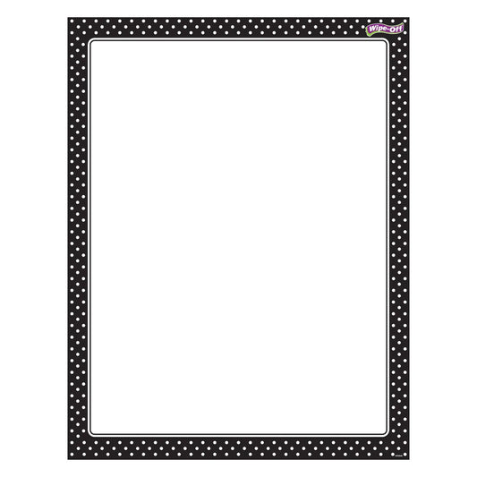 Polka Dots Black Wipe-Off® Chart