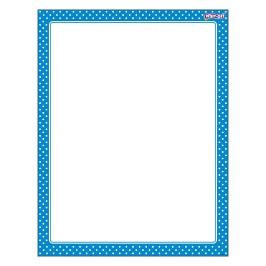 Polka Dots Blue Wipe-Off® Chart