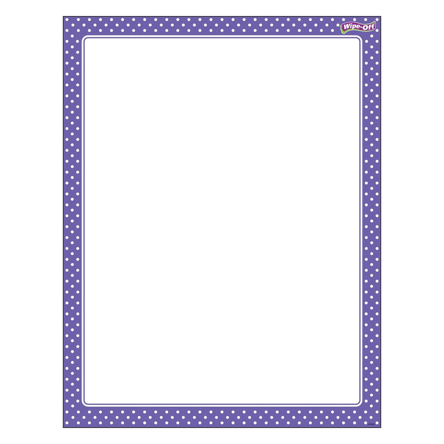 Polka Dots Purple Wipe-Off® Chart