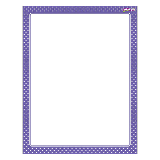 Polka Dots Purple Wipe-Off® Chart