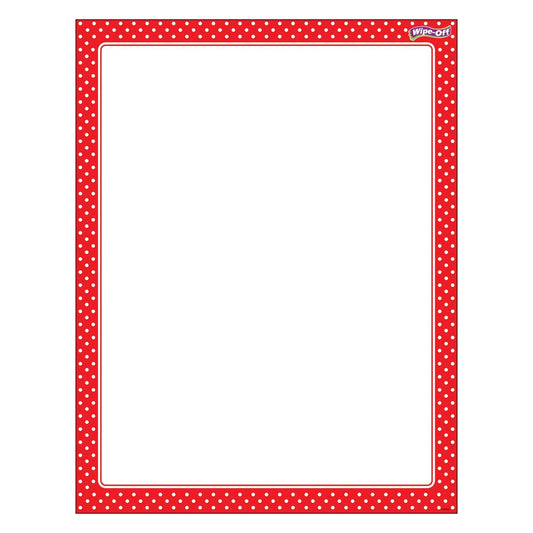 Polka Dots Red Wipe-Off® Chart