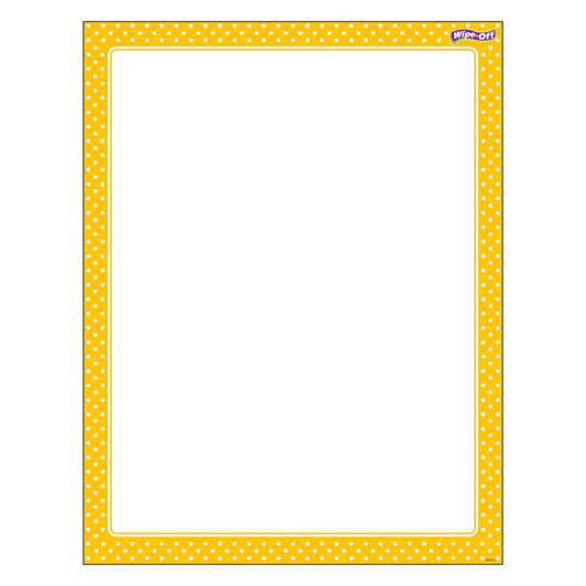 Polka Dots Yellow Wipe-Off® Chart