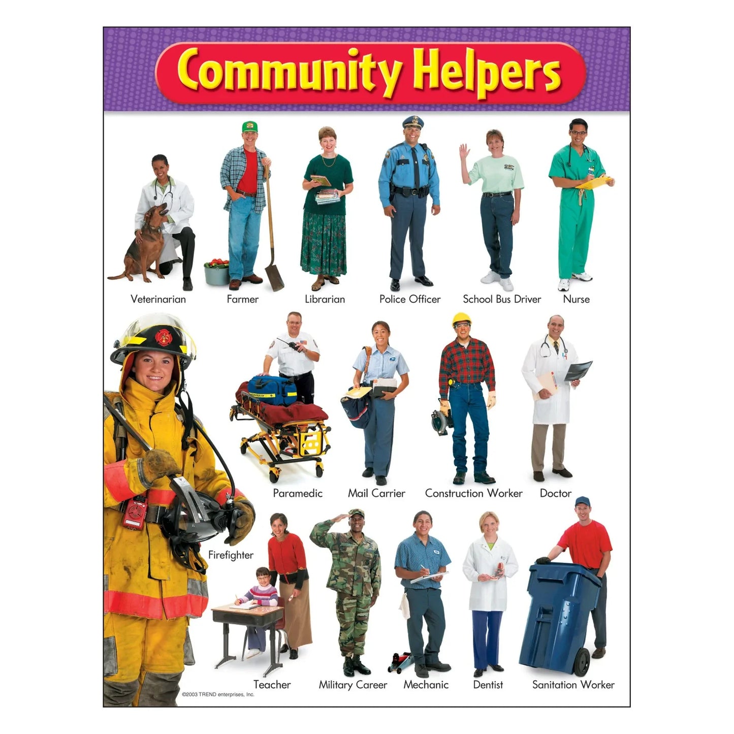 Community Helpers Learning Chart