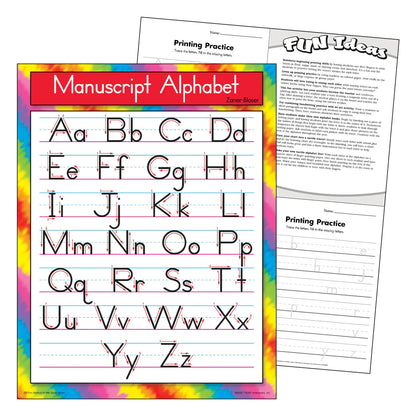 Manuscript Alphabet Zaner-Bloser Learning Chart