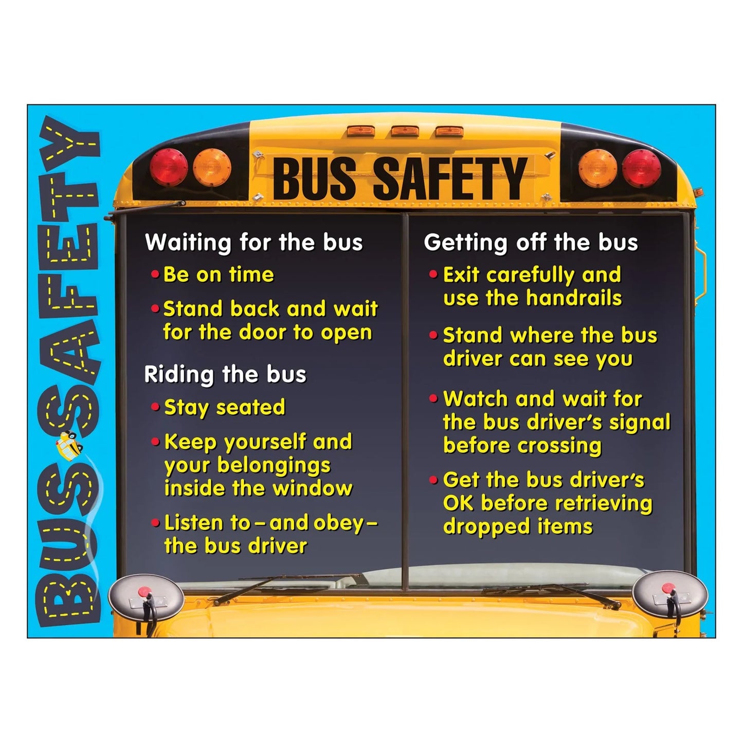 Bus Safety Learning Chart