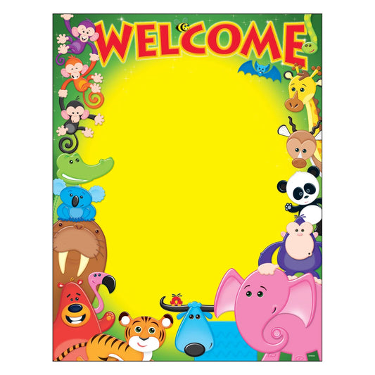 Welcome Awesome Animals Learning Chart