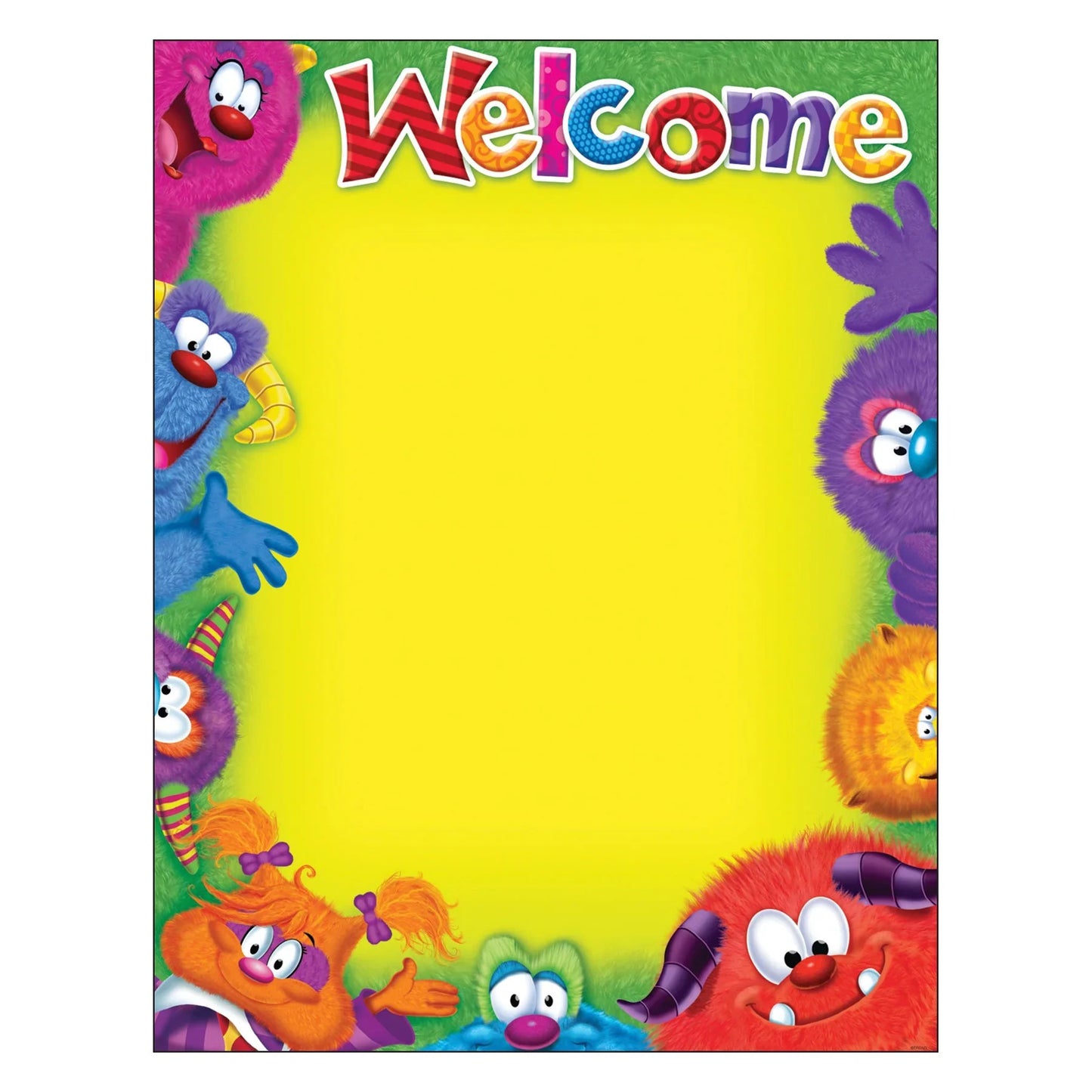 Welcome–Blank Furry Friends® Learning Chart