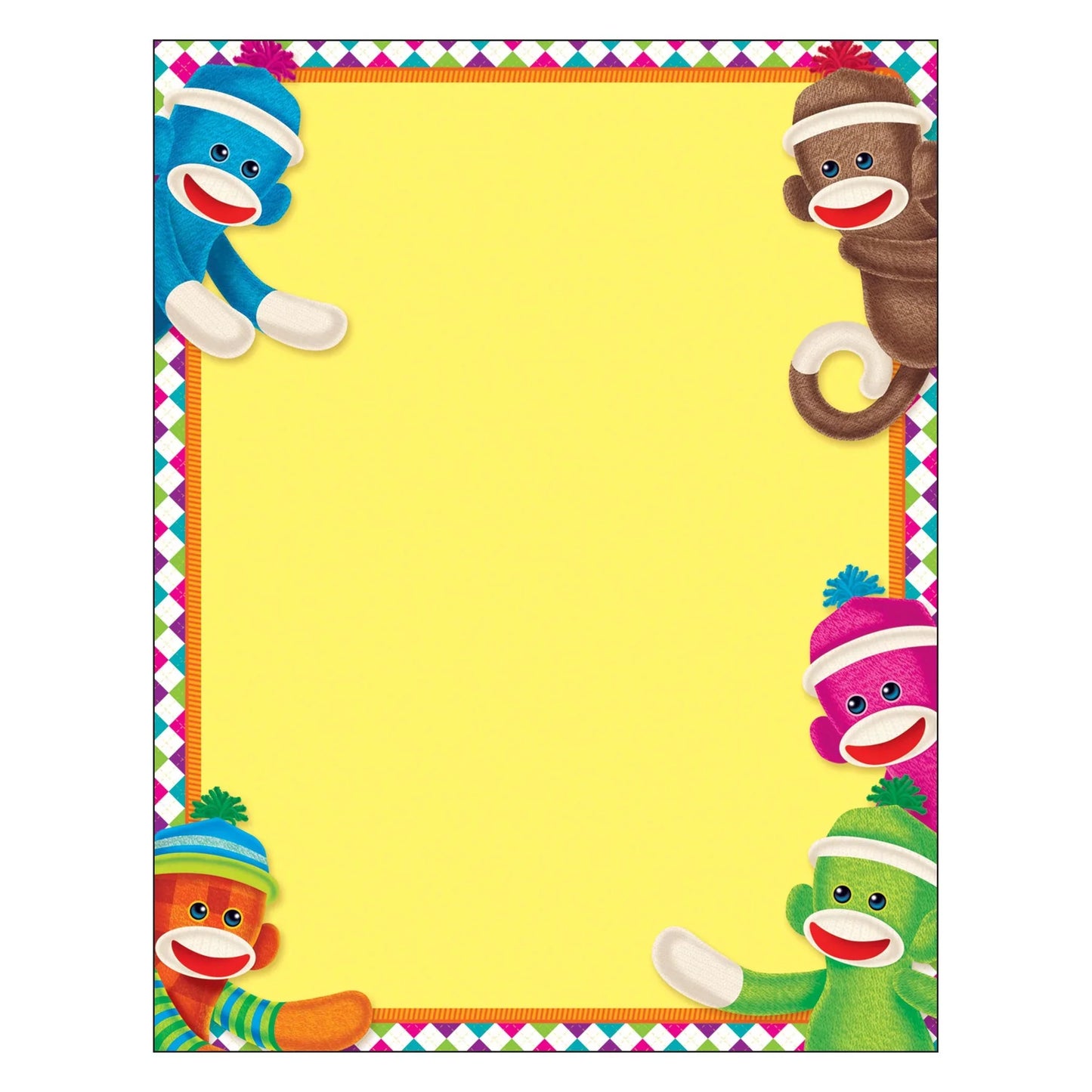 Sock Monkeys Learning Chart