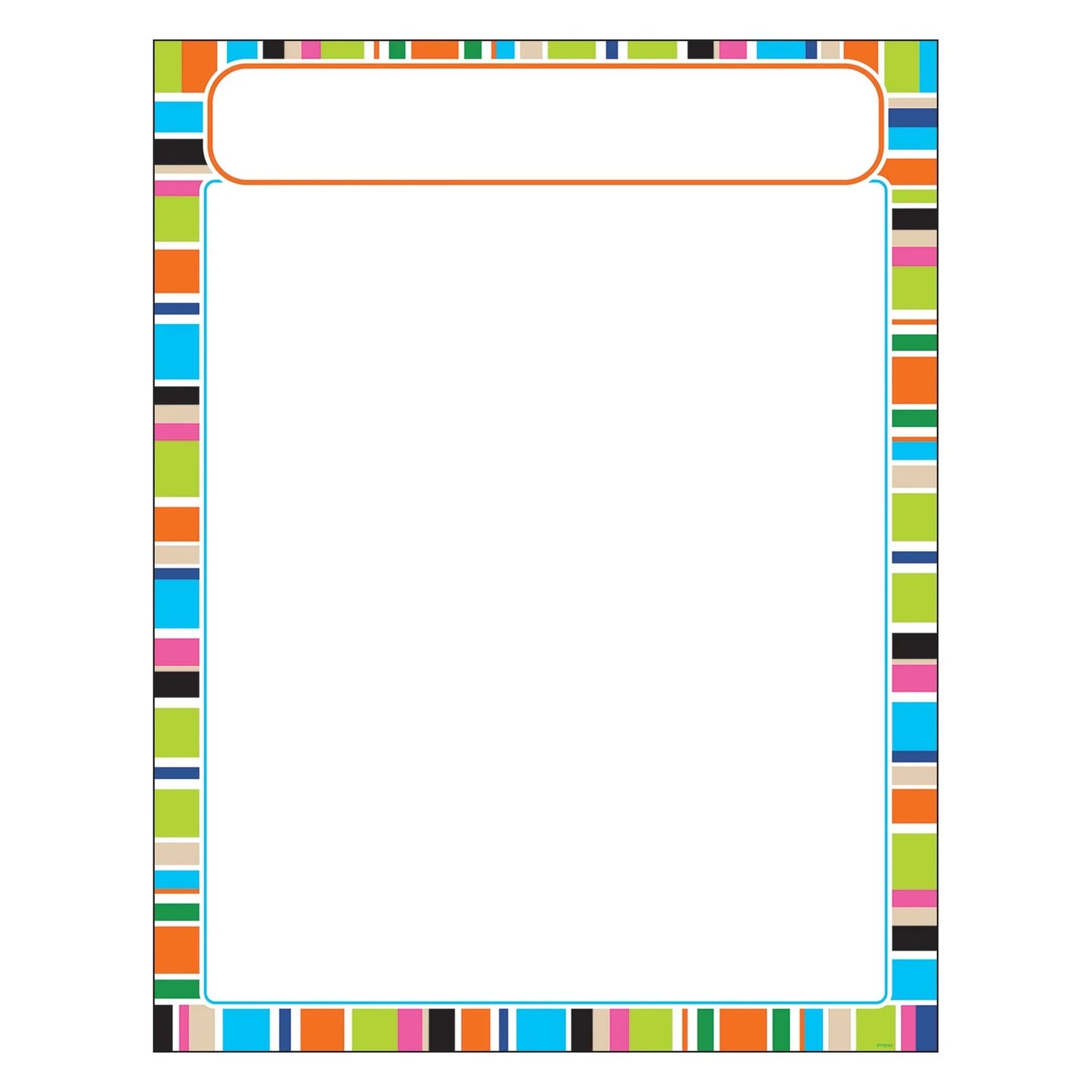 Stripe-tacular Party Time Learning Chart