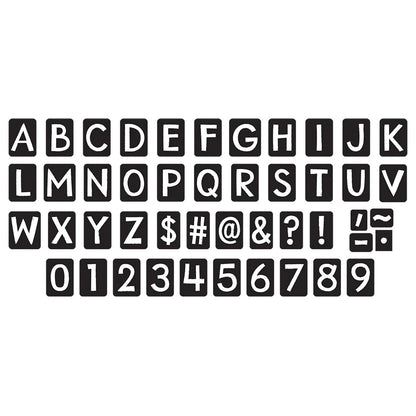 Black 4-Inch Tiles Uppercase (English/Spanish) Ready Letters®