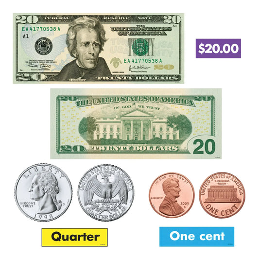 U.S. Money Bulletin Board Set