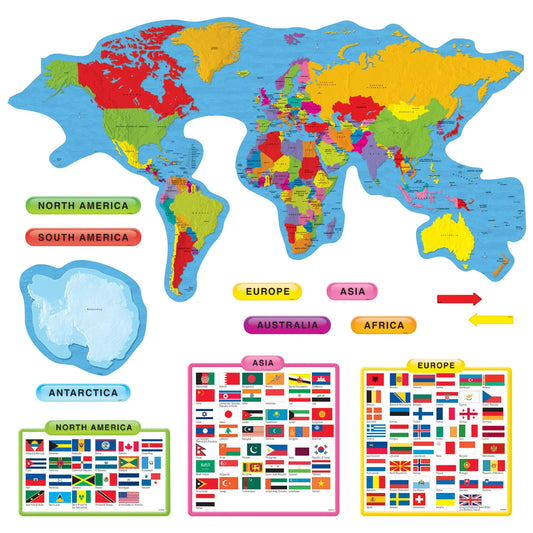 Continents & Countries Bulletin Board Set