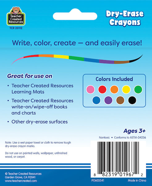 Colorful Dry-Erase Crayons