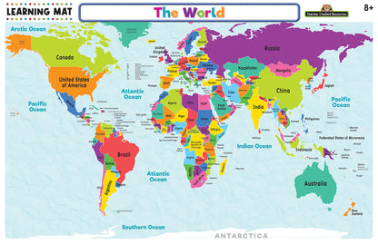 The World Map Learning Mat