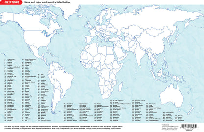 The World Map Learning Mat