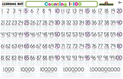 Counting 1-100 Learning Mat