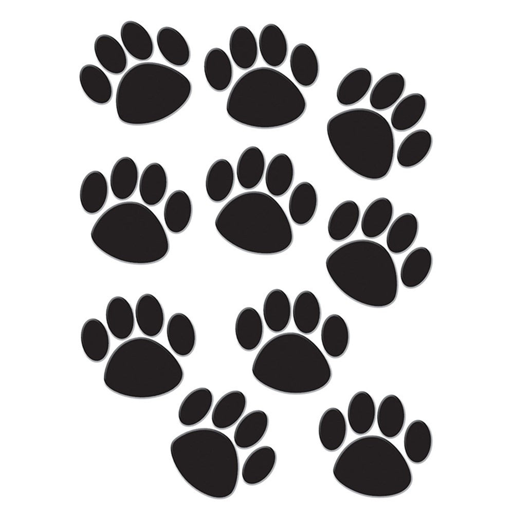 Black Paw Prints Accents