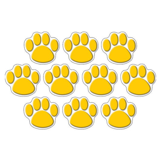 Gold Paw Prints Accents