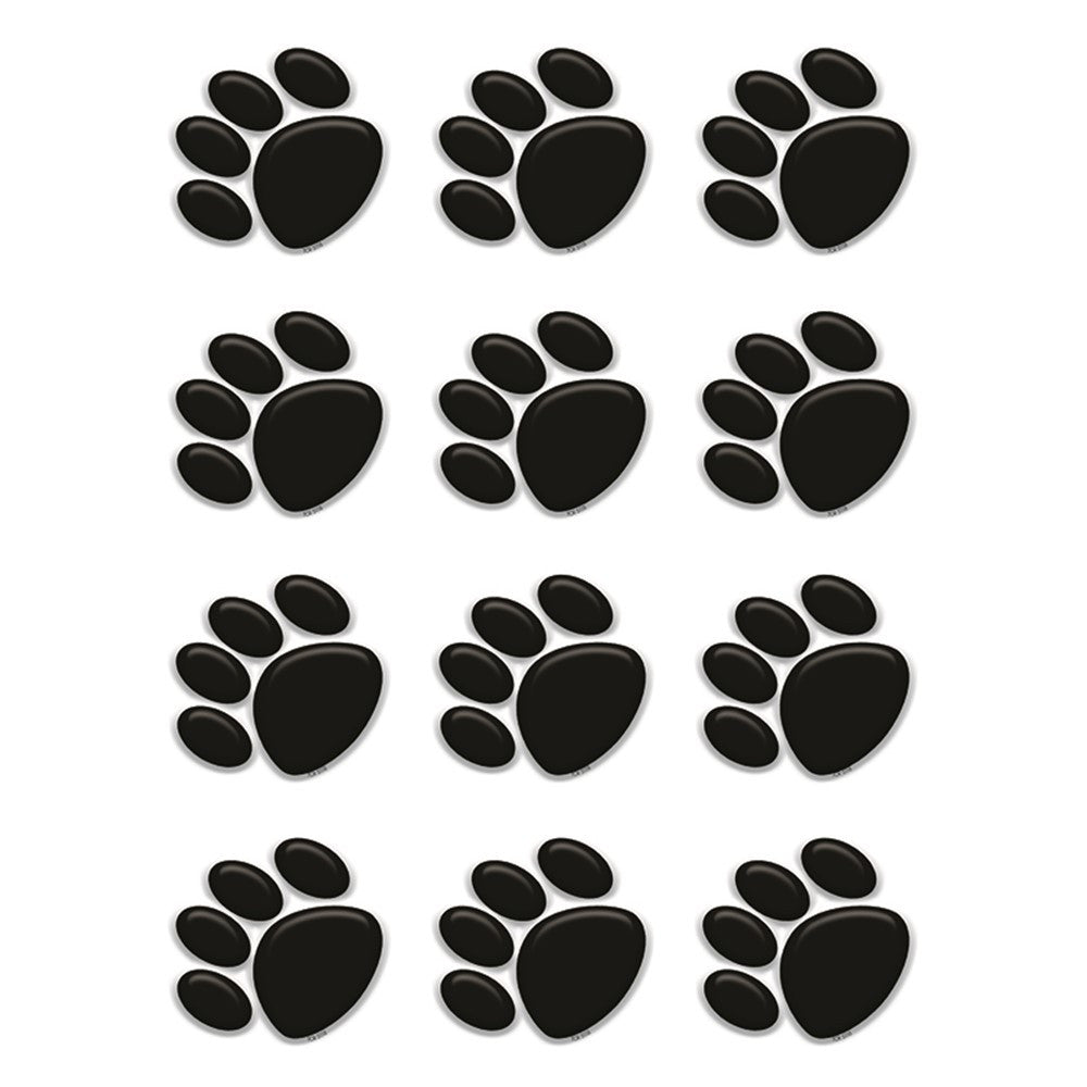 Black Paw Prints Mini Accents