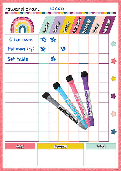 Oh Happy Day Dry-Erase Magnetic Reward Chart