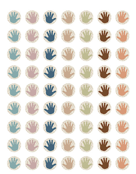 Everyone is Welcome Helping Hands Mini Stickers