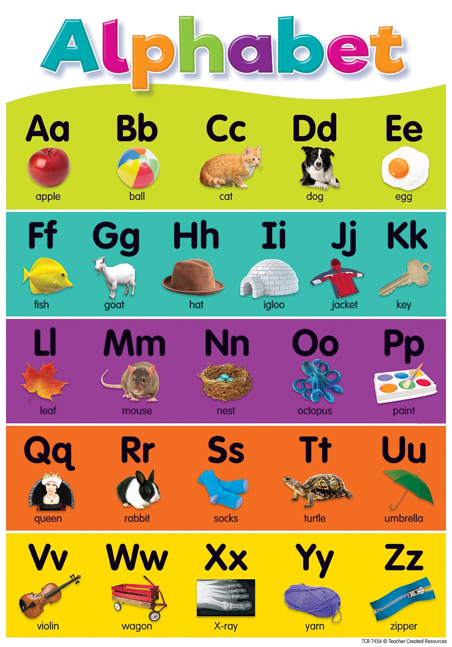 Colorful Early Learning Small Poster Pack