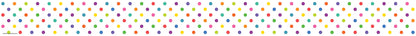 Colorful Dots Straight Border Trim