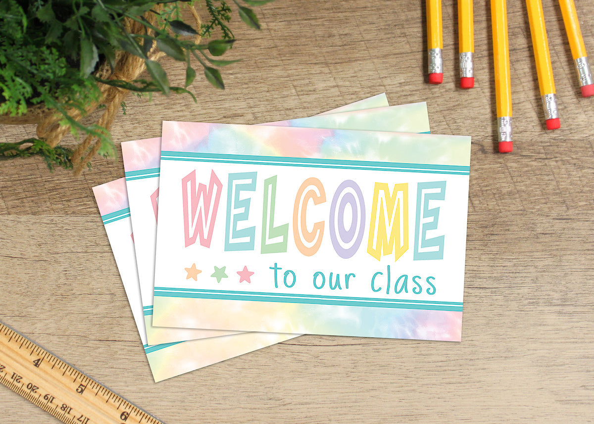 Pastel Pop Welcome Postcards