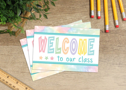 Pastel Pop Welcome Postcards