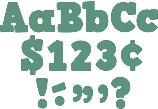 Eucalyptus Green 4" Bold Block Letters Combo Pack