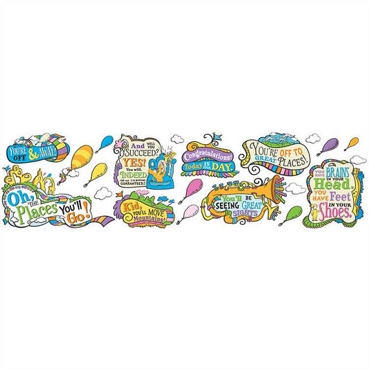 Dr. Seuss Oh The Places You'll Go Bulletin Board Set