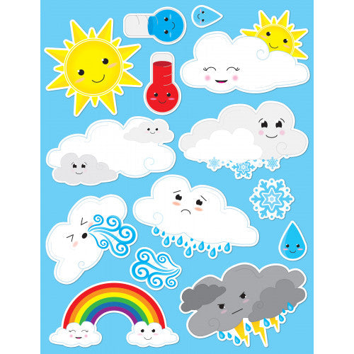 Magnetic Die-Cut Cute Weather Set