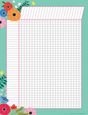 Incentive Chart - Petals Aqua