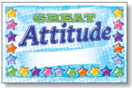 Great Attitude Punch Cards