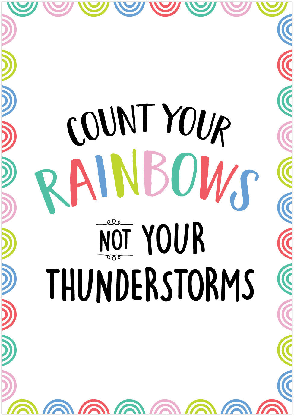 Count your rainbows... (Rainbow Doodles) Inspire U Posters