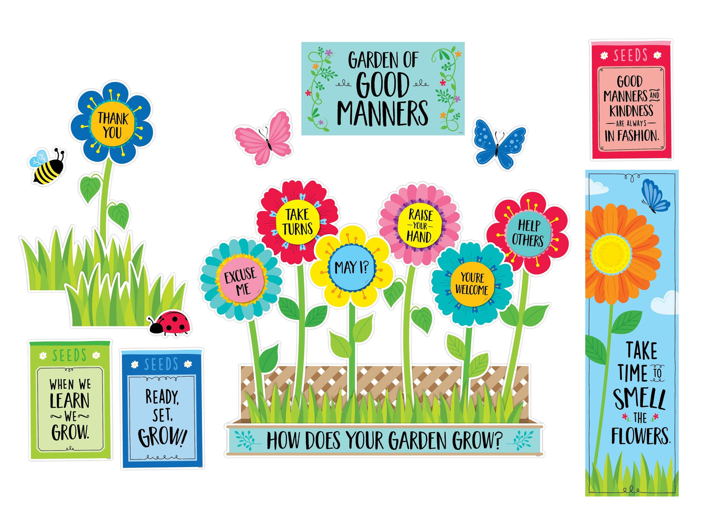 Garden of Good Manners  Mini Bulletin Boards