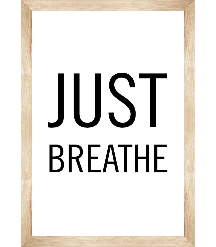 Simply Boho Just Breathe Poster