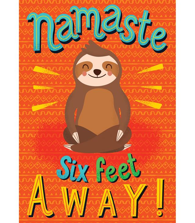 Namaste Six Feet Away! Poster