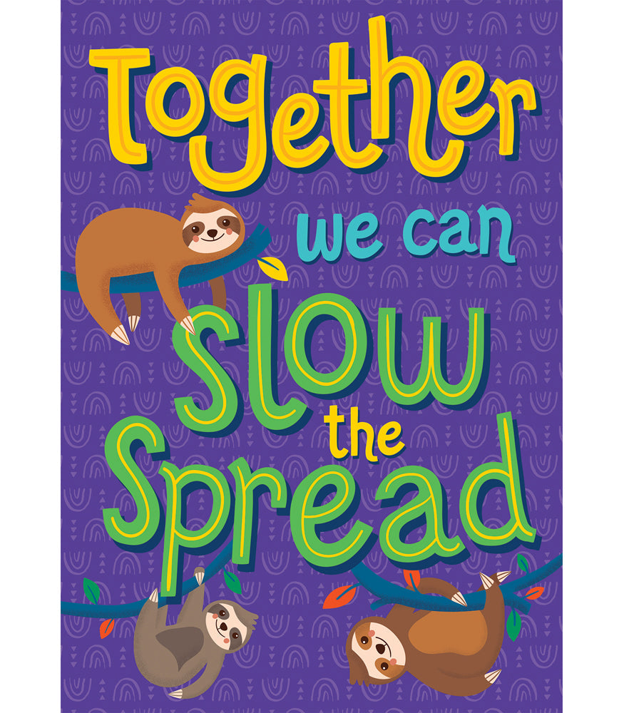 One World Together We Can Slow the Spread Poster