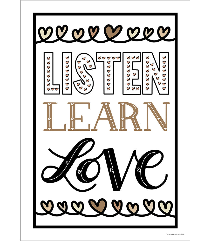 Simply Stylish Listen Learn Love Poster